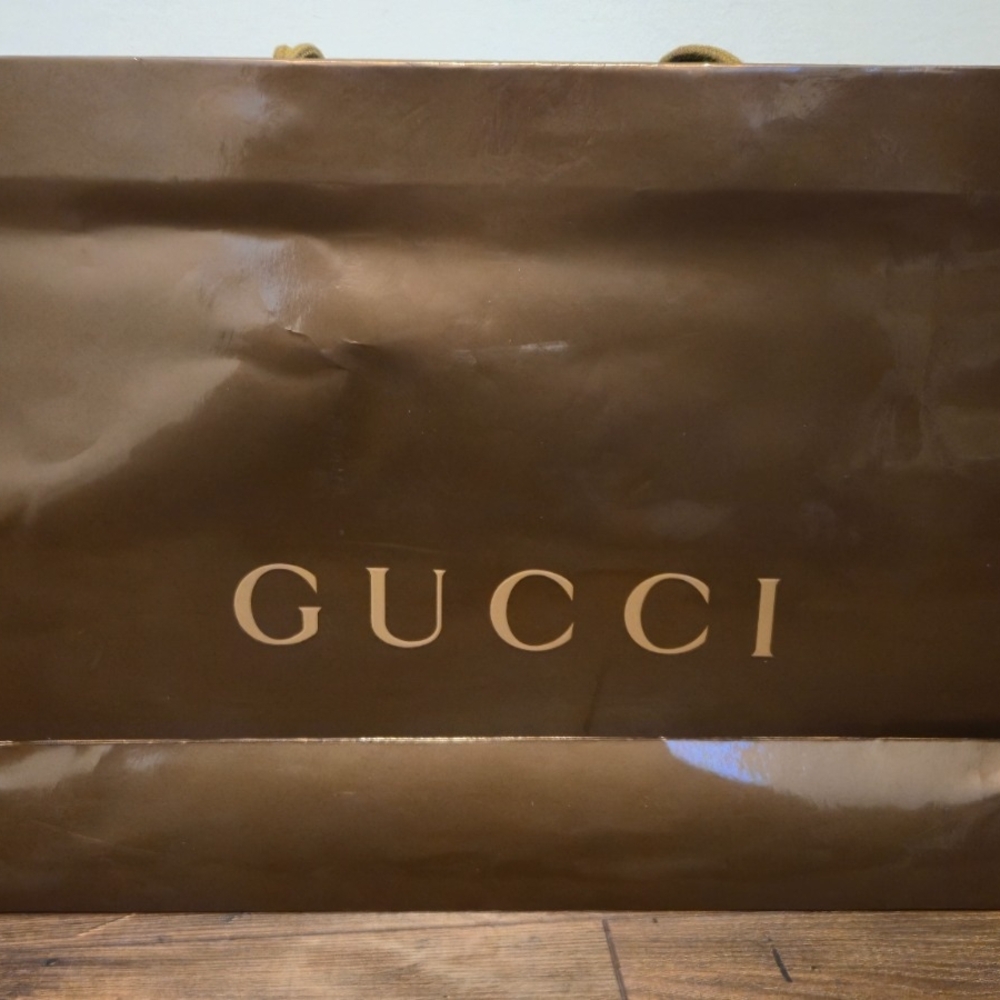 Gucci Luxurious Chocolate Brown Gift Bag